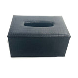 Faux Leather Tissue Box Snake Small