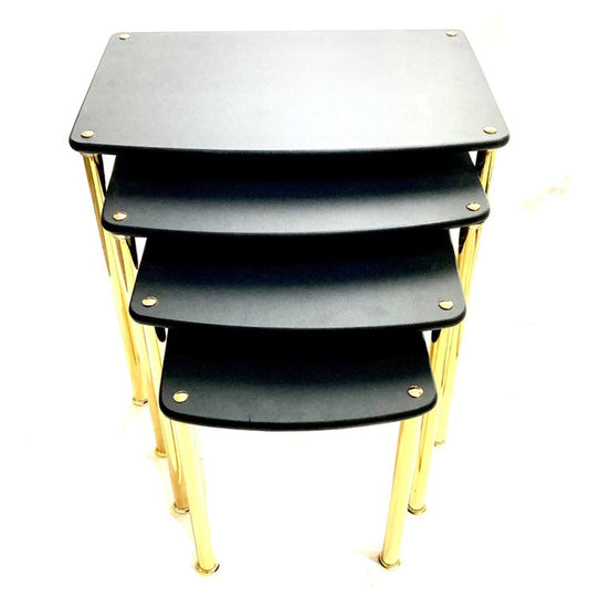 Black & Gold Nest Table Set