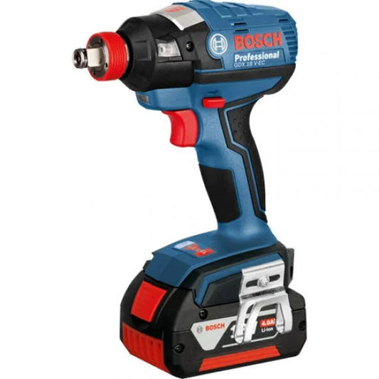 Bosch Cordless Impact Driver + Wrench,  1/2", 18V, 4.0Ah, M16, 185N.m., Brushless, Ext. HD., Ex. Battery
