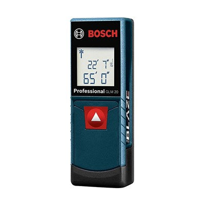 Bosch Ranger Finder, 0.15-20M, Accuracy ±3.0mm, Units m/cm, ft/inch
