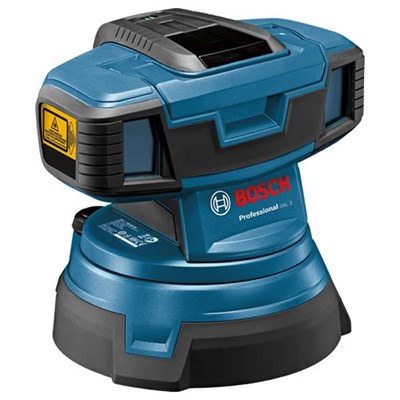 Bosch Floor Surface Line Laser, 10M, 2-lines, Range with T.Plate 20M, Accuracy ±0.3mm/M.