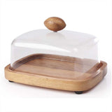 Wooden Butter Dish with Acrylic Cover