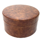 Round Faux Leather Storage Box/Organiser