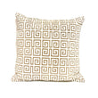 White & Gold Cushion Cover 18"