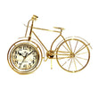 Gold Table Clock Bicycle