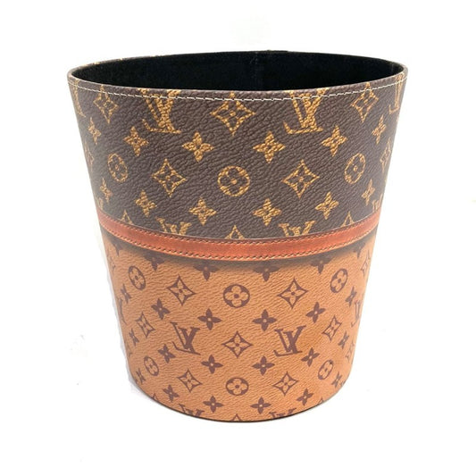 Faux Leather Waste Bin & Tissue Box Set