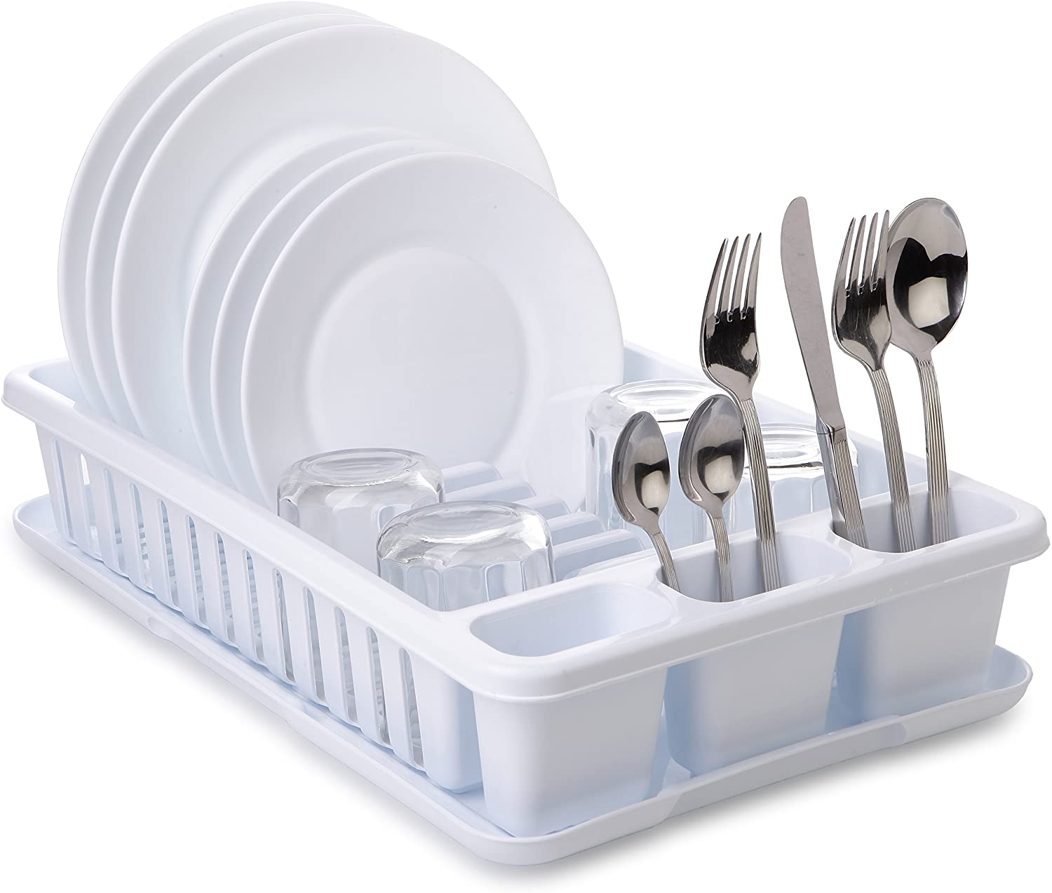 Plate Drying Rack With Tray