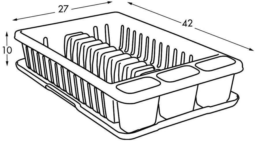 Plate Drying Rack With Tray