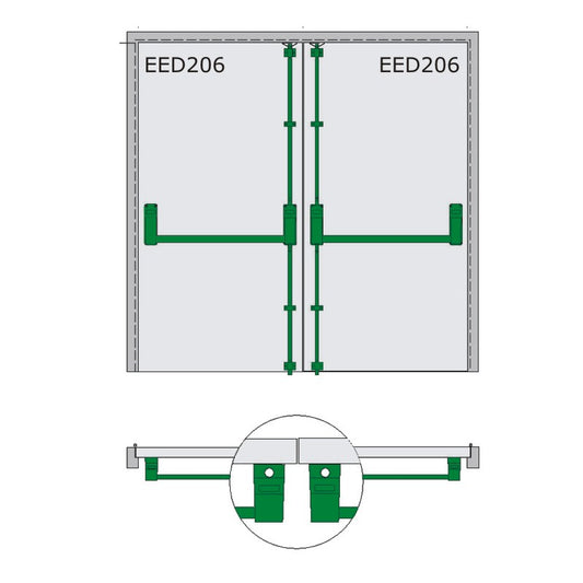 Single Panic Bolt With 960MM Bar