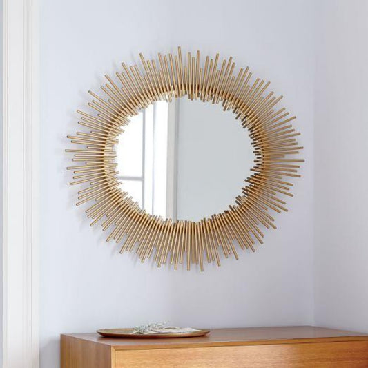 Starbust Gold Modern Wall Mirror