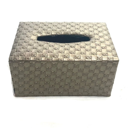 Faux Leather Tissue Box