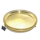 Serving Tray Round Gallery Gold