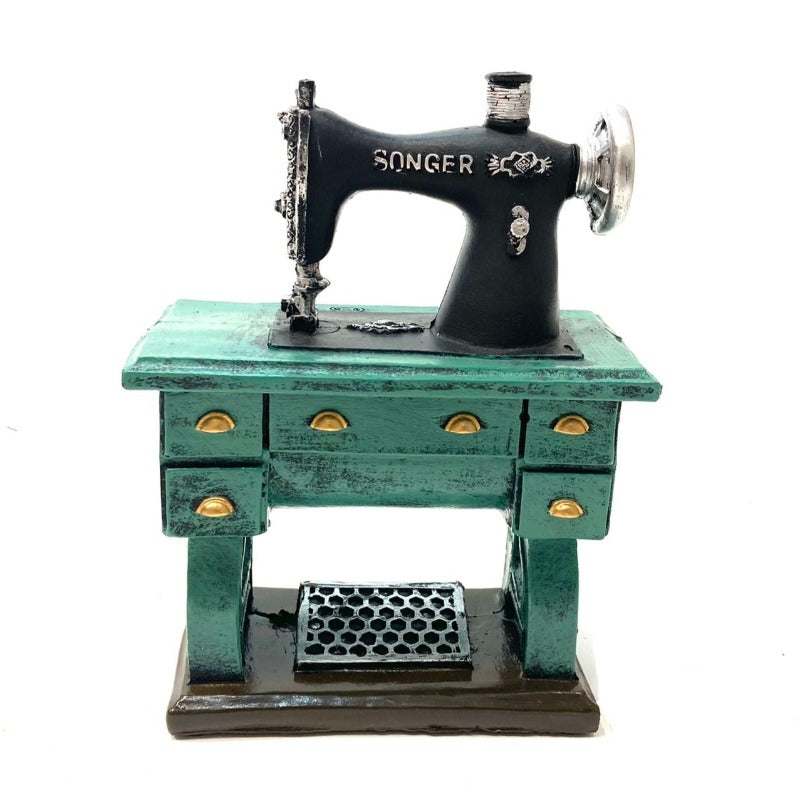 Decorative Sewing Machine Green