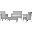 Garden Furniture Set Grey