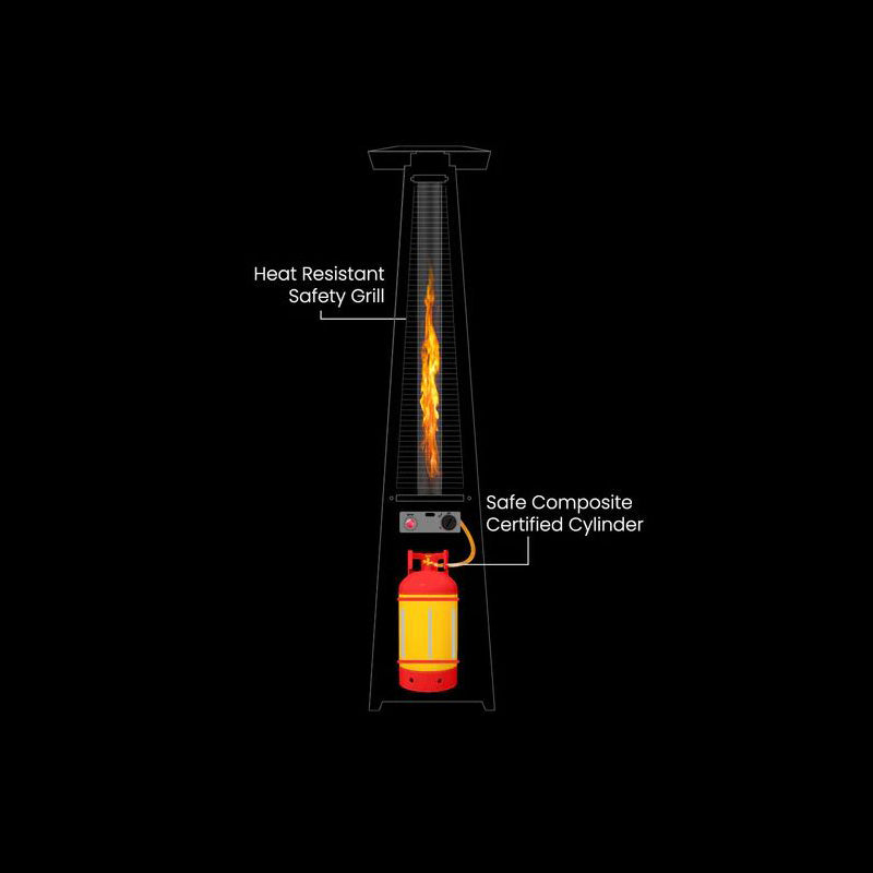 Patio Heater Natural Flame
