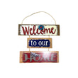 Hanging Welcome Home Wooden Frame