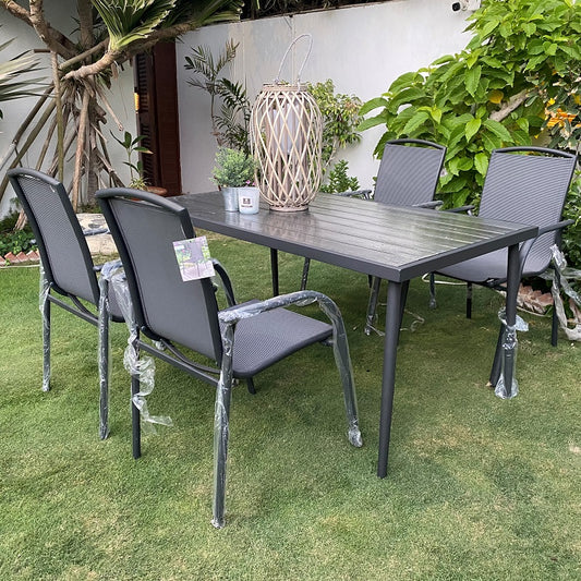 Stack Chair Aluminium Dark Grey