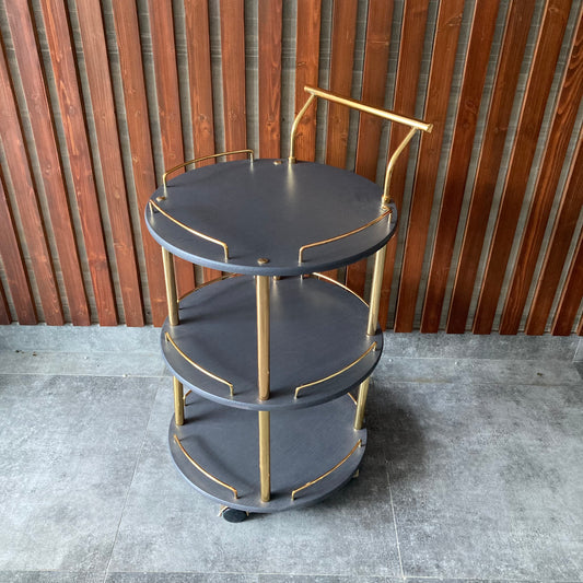 EuroGold Kitchen Tea Trolley Round