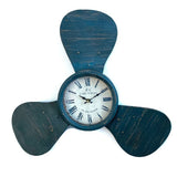 Wall Clock Antique Fan