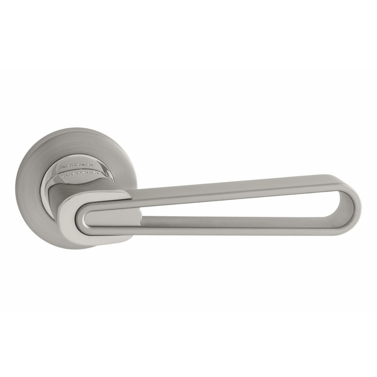 Handle on Round Rose With Round Key Escutcheons MSN/CP