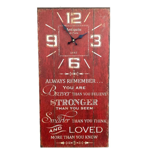 Wood Wall Clock Vintage