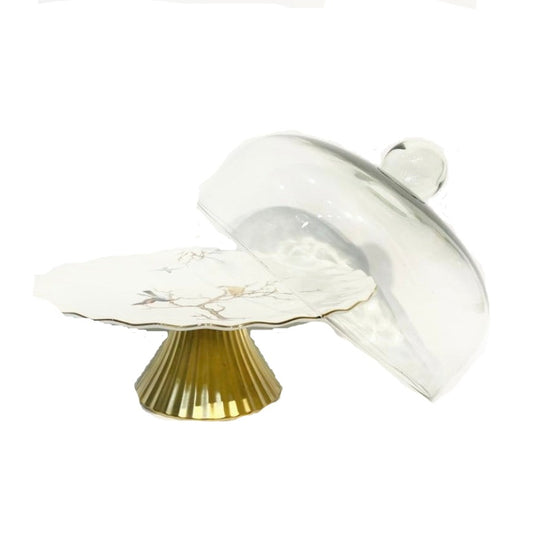 Cake Stand With Cover Bird Set