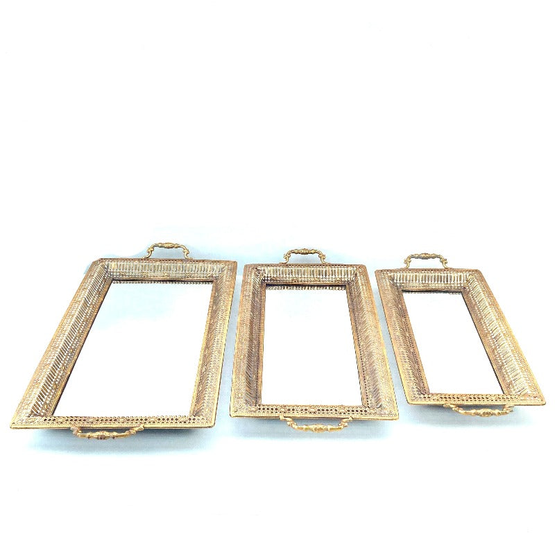 Antique Serving Tray (Set of 3)