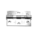 Euro Art Double Ball Bearing SS Hinge - 3x3x2.5mm, Grade 304, Pairs, SSS