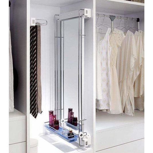 Wardrobe Slide Out Revolving Mirror