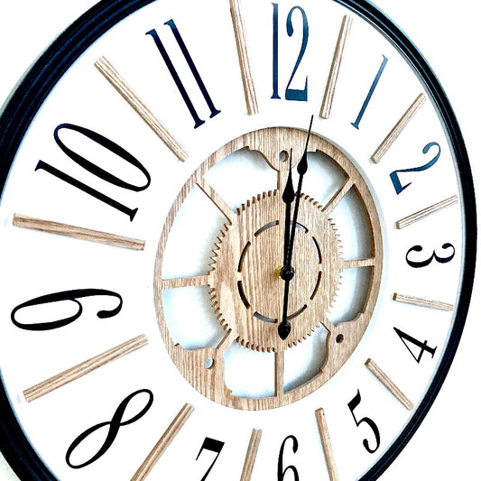 Large Wood Wall Clock