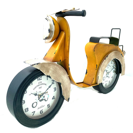 Vespa Model Metal Clock