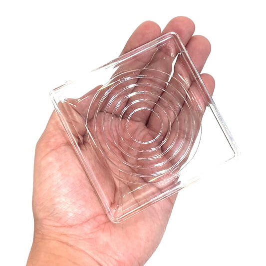 Acrylic Coaster set of 6pcs with Wooden Stand