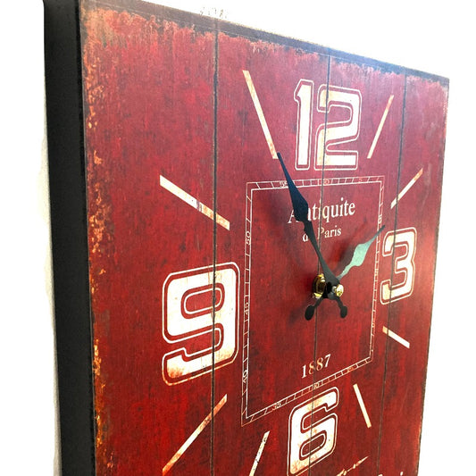 Wood Wall Clock Vintage