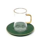Green Tea Cup & Suacer Set 6Pcs