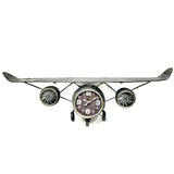 Air Plane Model Metal Clock