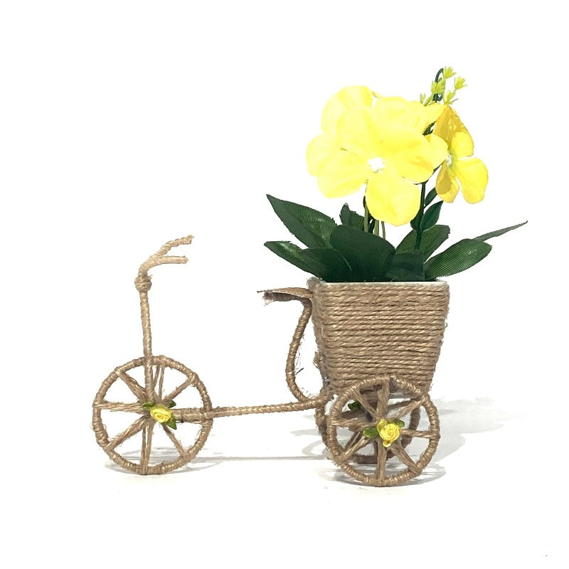 Artificial Potted Plant Bicycle