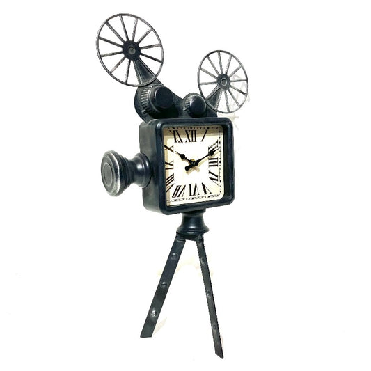 Metal Table Clock Film Projector