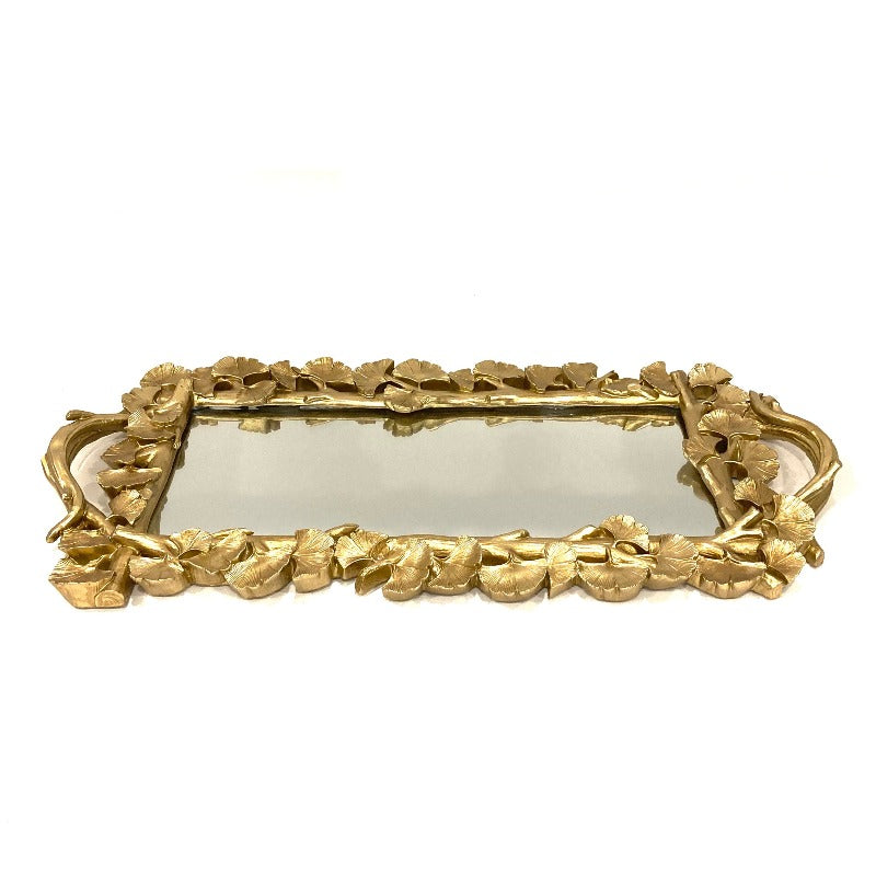 Antique Serving Tray Floral