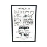 Toilet Rules Board