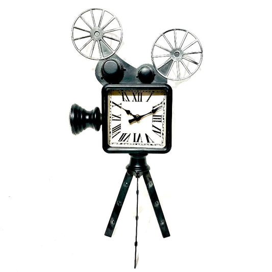 Metal Table Clock Film Projector