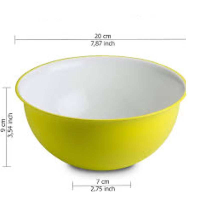 Set of 6 Anti Bacterial Mixing and Serving Bowls Green