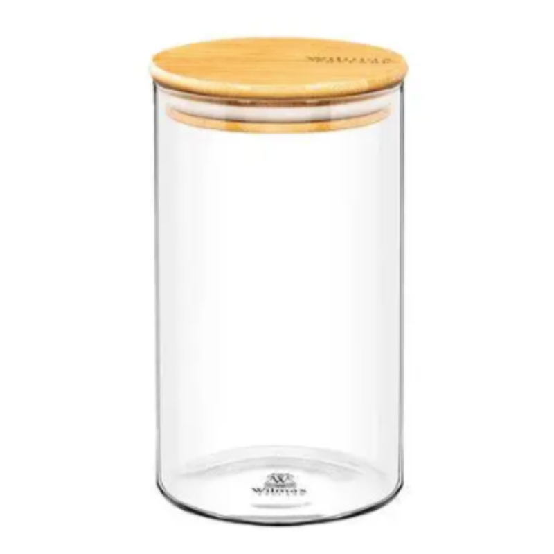 Wilmax Glass Jar With Bamboo Lid 110ml