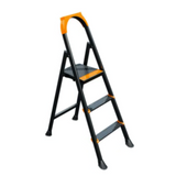 Metal Ladder 3 Steps Black