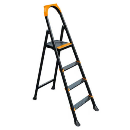 Metal Ladder 4 Steps Black
