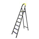 Metal Ladder 7 Steps Black