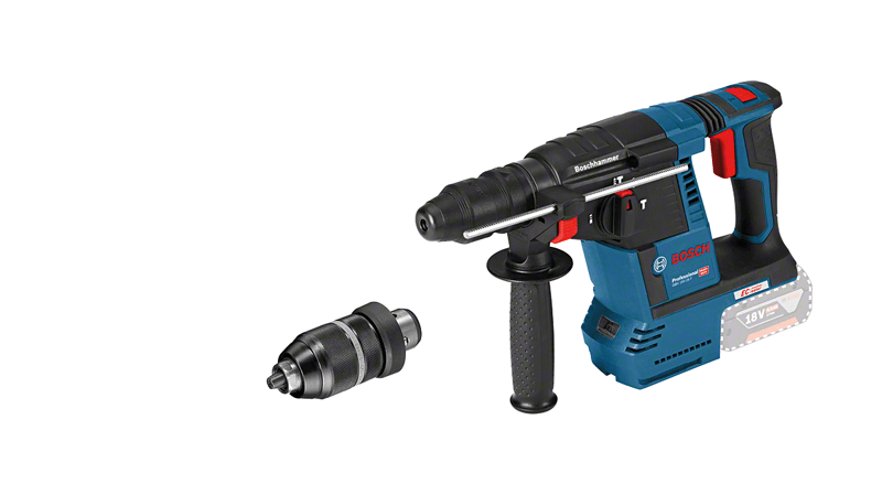 Bosch Cordless Rotary Hammer 26mm 18.0V 4.0Ah 2.6J VSR Brushless