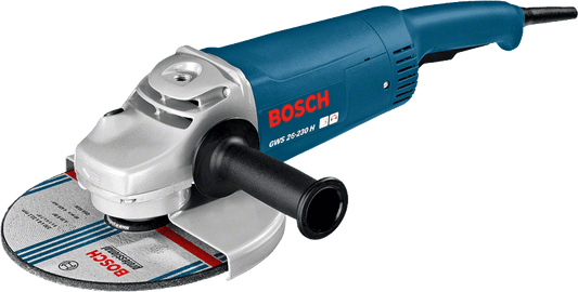 Bosch Angle Grinder, 9”, 230mm, 2600W, C.Limiter, S.Start, Restart Prot.,Vib. Cont.
