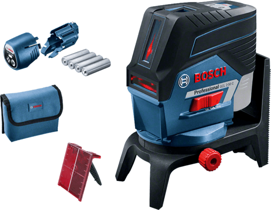 Bosch Combi Laser, 50M, 2-lines 2-points, Accuracy
±0.3mm, with Mount RM2, Bluetooth