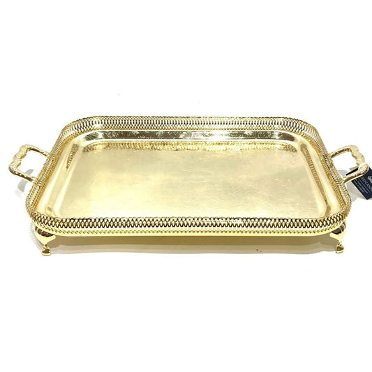 Oblong Gallery Tray Gold Large