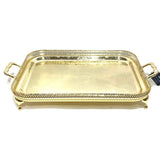 Oblong Gallery Tray Gold Large